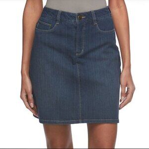 Croft&Barrow Stretch Denim Skort